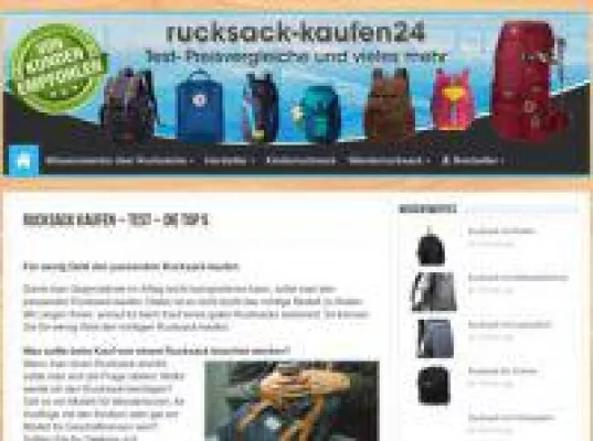 Bild: Rucksack Preisvergleich auf rucksack-kaufen24.de