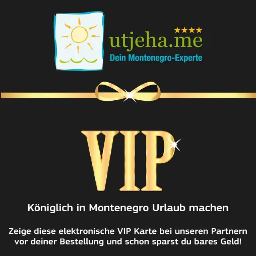 Bild: Königlich in Montenegro Urlaub machen - Mit der kostenlosen VIP Gästekarte