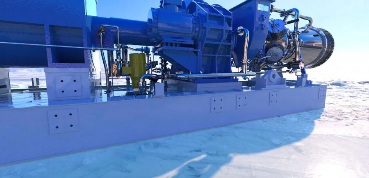 Augmented virtual reality Beispiel anhand einer Turbine in der Arktis