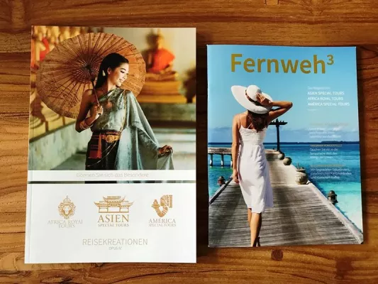 Bild: Neuer Katalog und Kundenmagazin von Asien Special Tours und seinen Schwesterfirmen