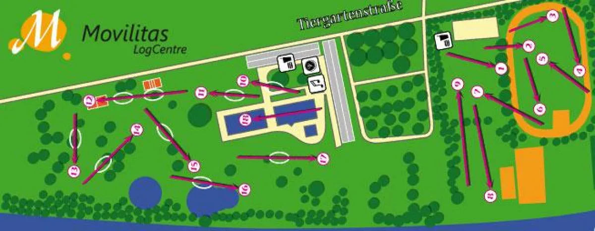 Die 18 Bahnen der Movilitas Crossgolf Open