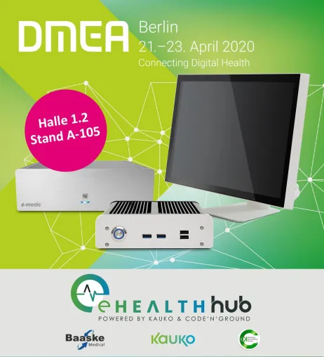 DMEA 2020 – 1. e-Health Hub Baaske Medical präsentiert Produkte für die Digitalisierung und Krankenhaushygiene Bild: DMEA 2020 – 1. e-Health Hub Baaske Medical präsentiert Produkte für die Digitalisierung und Krankenhaushygiene