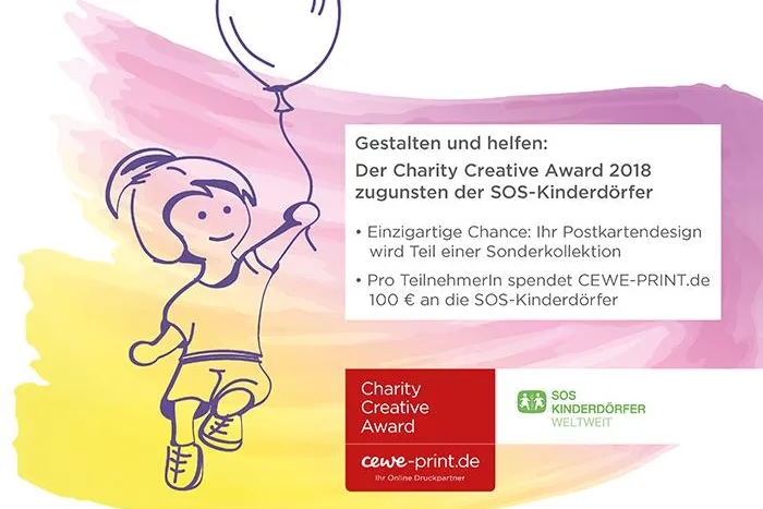 Bild: Charity Creative Award 2018: 3. Kreativ-Award von CEWE-PRINT.de und den SOS-Kinderdörfern weltweit startet