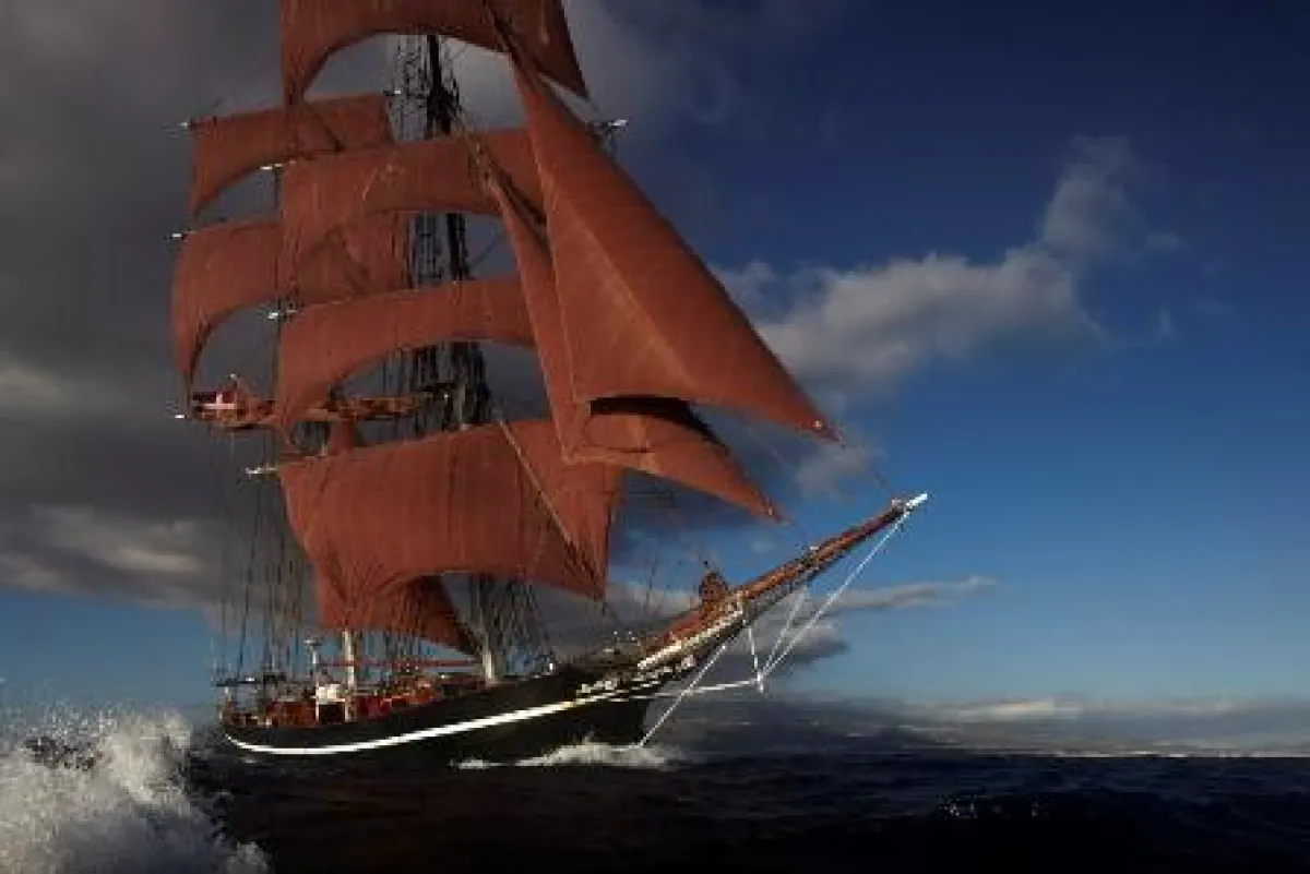 Foto: Klaus Andrews: Die 'Eye of the Wind' in voller Fahrt