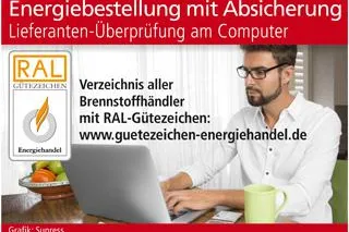 Bild: Energiebestellung mit Absicherung