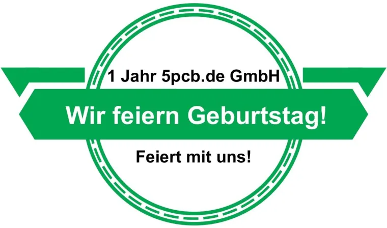 Bild: Das erste Jahr des Leiterplattenlieferanten 5pcb.de GmbH