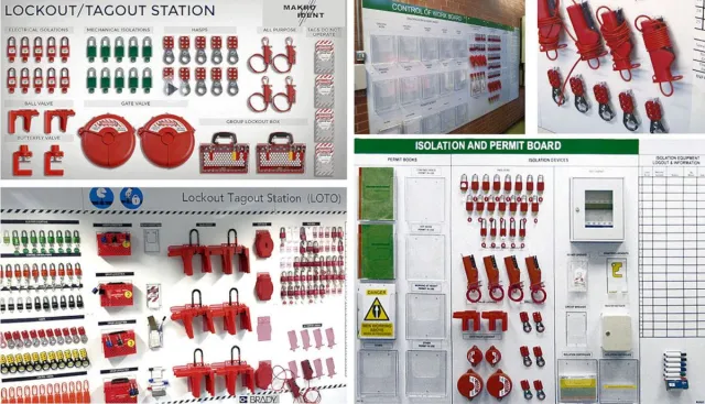 Individuelle Shadowbaords für Lockout-Tagout Equipment Bild: Individuelle Shadowbaords für Lockout-Tagout Equipment