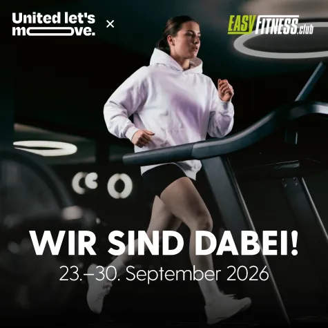EASYFITNESS beteiligt sich an „United Let’s Move“ 2026 Bild: EASYFITNESS beteiligt sich an „United Let’s Move“ 2026