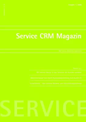 Neue Fachzeitschrift - Service CRM Magazin startet jetzt Bild: Neue Fachzeitschrift - Service CRM Magazin startet jetzt