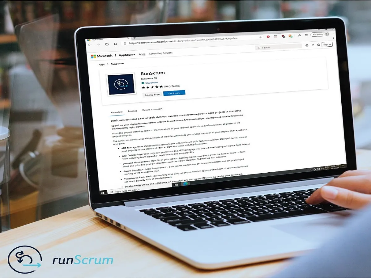 runScrum AppSource (© blubito GmbH)
