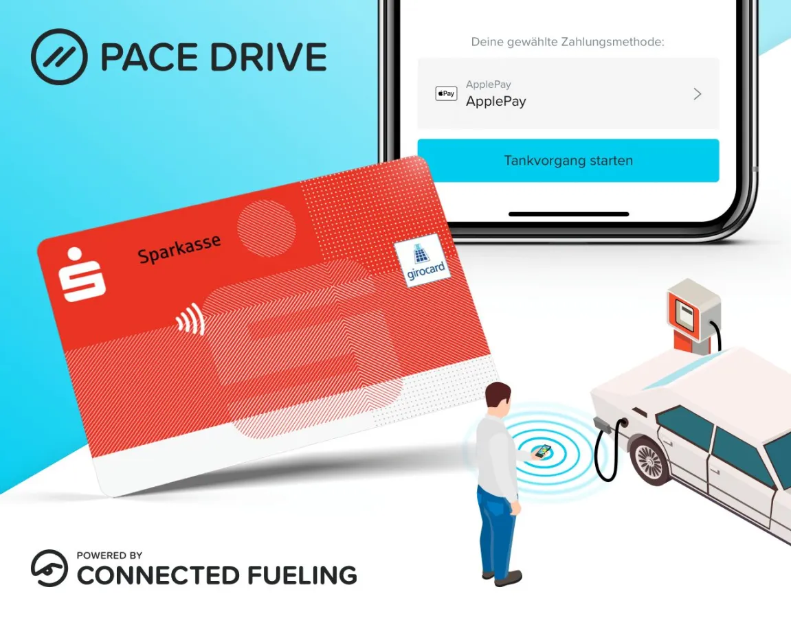 In PACE Drive mit der girocard der Sparkasse in Apple Pay bezahlen