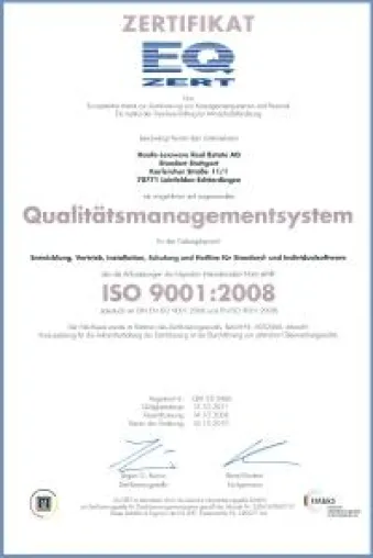 Haufe-Lexware Real Estate AG erneut ISO 9001:2008 zertifiziert Bild: Haufe-Lexware Real Estate AG erneut ISO 9001:2008 zertifiziert