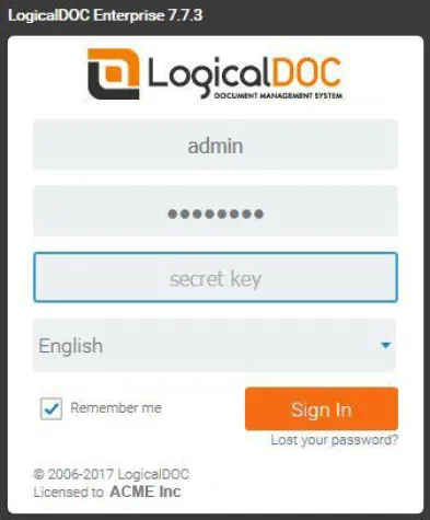 Bild: LogicalDOC Document Management ab Version 7.7.3 mit Zwei-Faktor-Authentifizierung