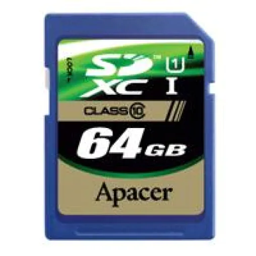 Apacer erreicht mit der neuen SDXC UHS-1 Klasse 10 64GB Speicherkarte Ultra-Hochgeschwindigkeit Bild: Apacer erreicht mit der neuen SDXC UHS-1 Klasse 10 64GB Speicherkarte Ultra-Hochgeschwindigkeit