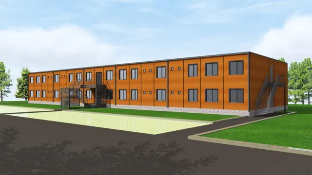 Bild: Holzsystembau statt Container