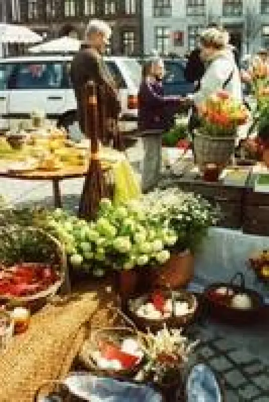 Der Ostermarkt der Hansestadt Greifswald bietet Blumenpracht in Hülle und Fülle umrahmt von Backsteingotik und dem Charme alter Bürgerhäuser.