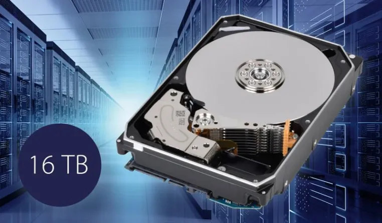 Toshiba kündigt mit der MG08-Serie neue Enterprise Capacity HDDs mit 16TB an Bild: Toshiba kündigt mit der MG08-Serie neue Enterprise Capacity HDDs mit 16TB an