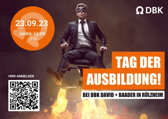 DBK David + Baader GmbH lädt ein zum zweiten Tag der Ausbildung am 23.09.23 in Rülzheim Bild: DBK David + Baader GmbH lädt ein zum zweiten Tag der Ausbildung am 23.09.23 in Rülzheim