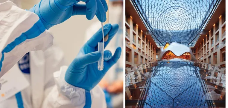 Bild: Erfolgreicher Corona-Schnelltest-Probelauf