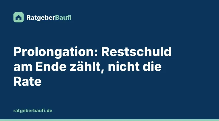Bild: Verlängerungsangebot der Hausbank prüfen: Diese Punkte entscheiden, ob es passt