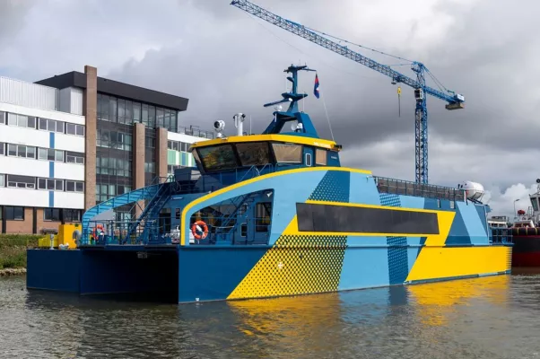 Bild: Elektro-Katamaran der Reederei Norden-Frisia: Abnahmefahrten erfolgreich abgeschlossen