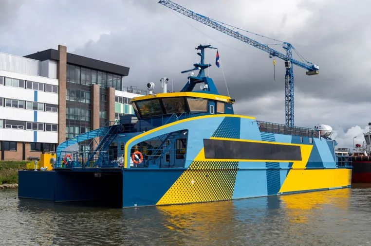 Bild: Elektro-Katamaran der Reederei Norden-Frisia: Abnahmefahrten erfolgreich abgeschlossen