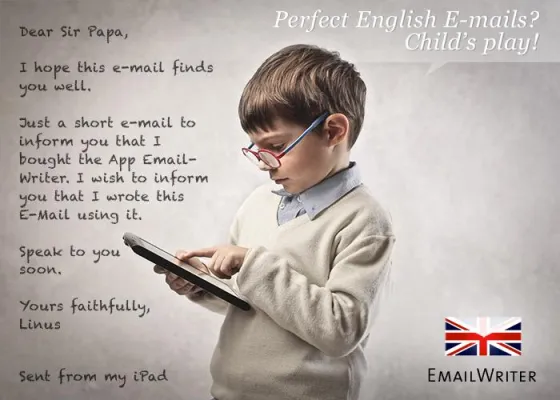 Bild: EmailWriter App – Perfekte englische E-Mails & Bewerbungen einfach zusammenklicken