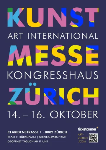 Im Oktober findet zum 24. Mal die Kunstmesse ART INTERNATIONAL ZURICH statt. Bild: Im Oktober findet zum 24. Mal die Kunstmesse ART INTERNATIONAL ZURICH statt.
