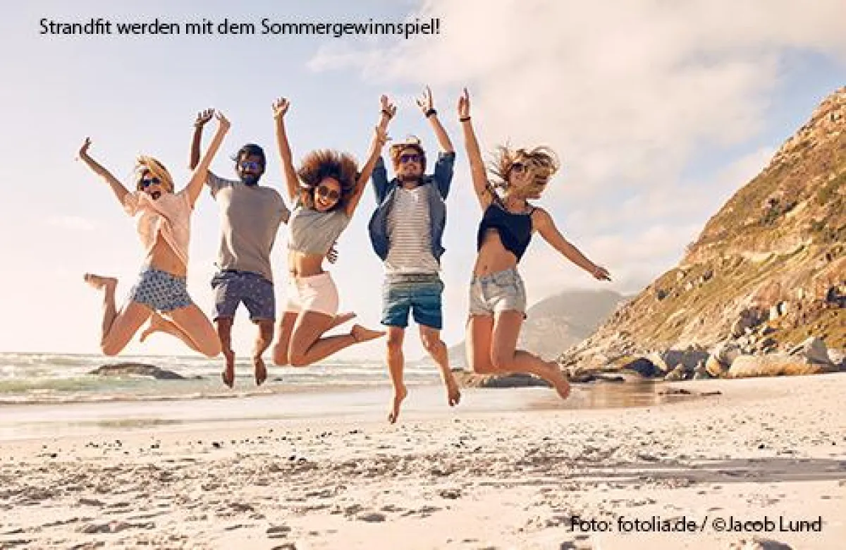 Strandfit werden mit dem Sommergewinnspiel