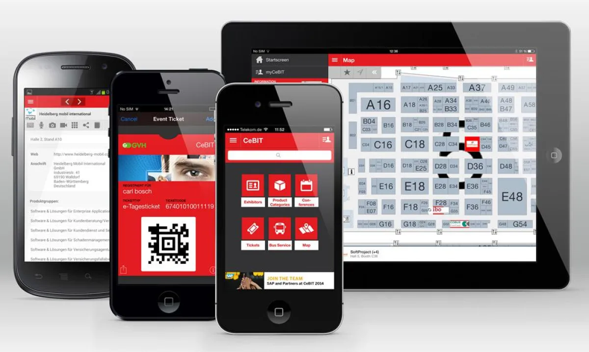 CeBIT App 2014 von Heidelberg Mobil