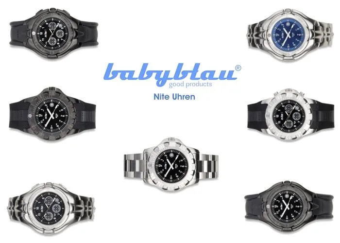 Nite Uhren endlich in Deutschland bei babyblau erhältlich Bild: Nite Uhren endlich in Deutschland bei babyblau erhältlich