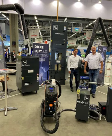 Bild: Gelungene Messepräsenz mit Anlagen in neuem Outfit