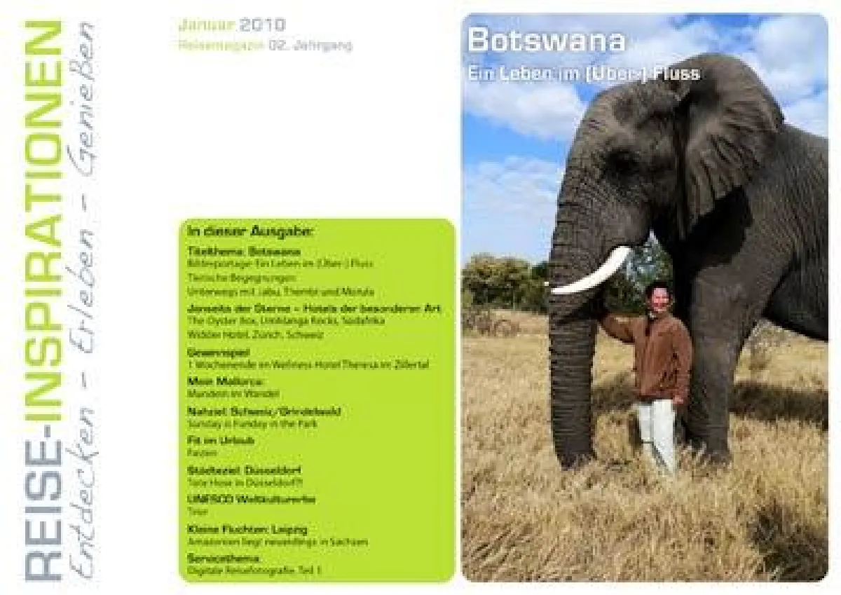 Titelthema Reise-Inspirationen Januar 2010: Botswana