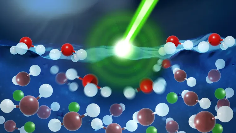 Bild: Die ultraschnelle elektrische Aufladung von Flüssigkeiten erforschen