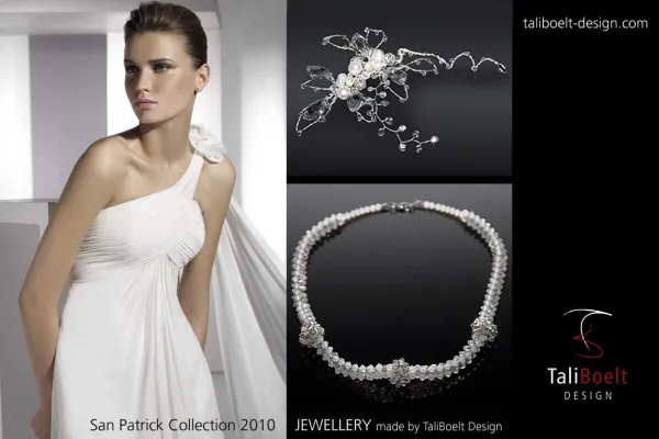 Bild: Exklusive Brautmode und handgefertigter Schmuck von TaliBoelt Design. Brautmode in München und Umgebung.