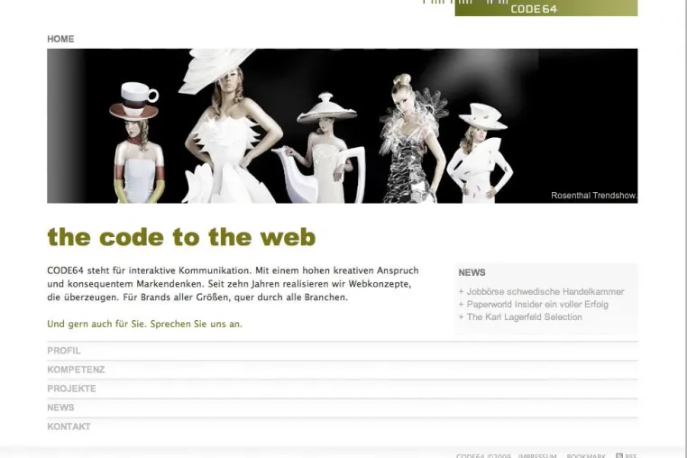 Online-Agentur CODE64 positioniert sich neu im Web Bild: Online-Agentur CODE64 positioniert sich neu im Web