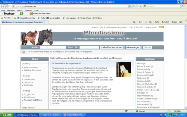 Bild: Pferdissimo.com - der besondere Anzeigenmarkt für den Reit- und Fahrsport