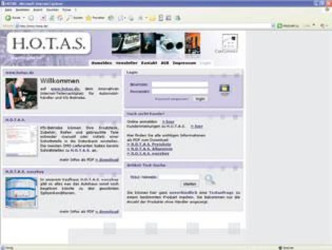 H.O.T.A.S. - Internet-Teilemarktplatz für Automobilhändler