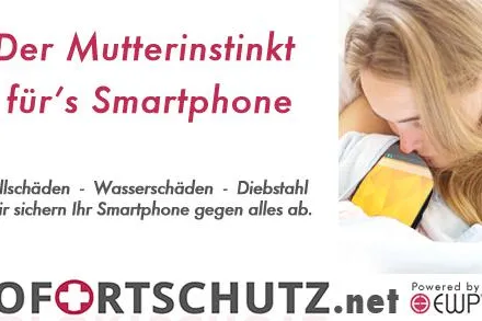 Bild: Sofortschutz.net für Smartphones weckt den Mutterinstinkt: Vor allem Frauen versichern sich gegen Schäden