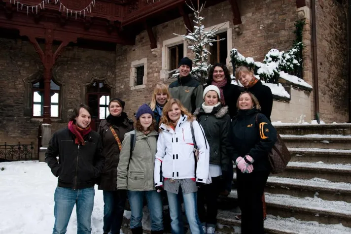 Bild: Angehende deutsch-französische Tourismusmanager zeigen Wernigerode