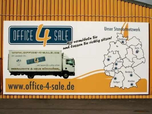 Bild: Neueröffnung der office-4-sale-Firmenzentrale mit Büromöbel Lagerverkauf in Gießen!