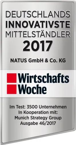 NATUS erhält bedeutende Auszeichnung der WirtschaftsWoche Bild: NATUS erhält bedeutende Auszeichnung der WirtschaftsWoche