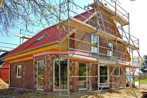 Bild: Rohbaubesichtigung in Erkner am 14. August 2011