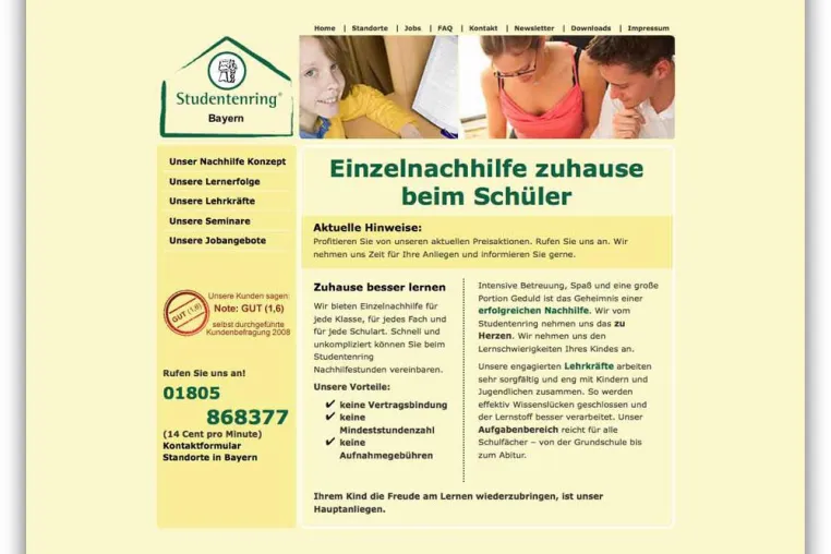 Bild: Freude am Lernen - Der Studentenring online