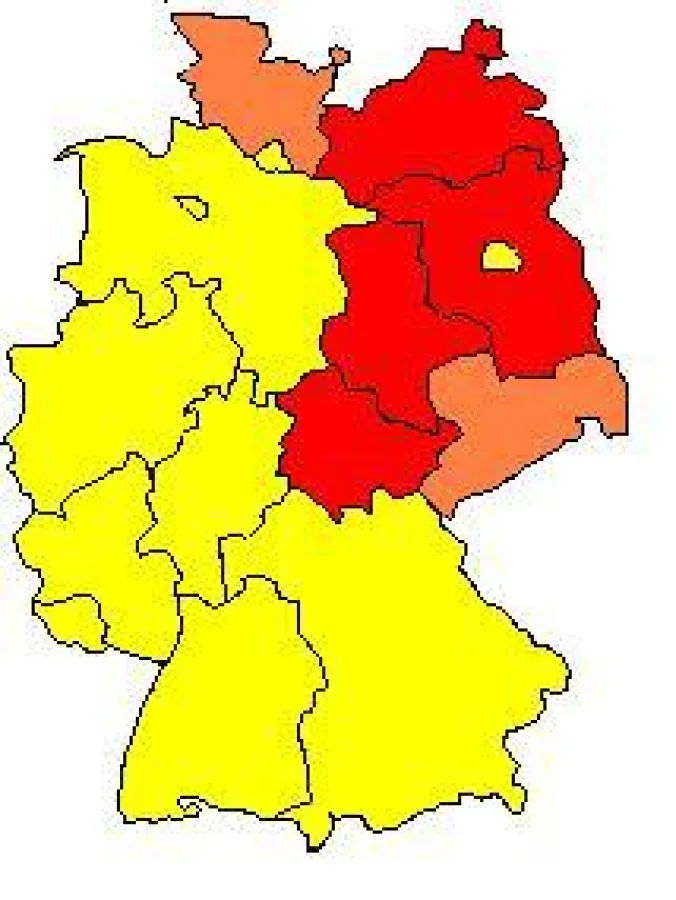 Nachteile von Jungen und Männern in Bildung, Gesundheit, Familienrecht etc.;  Gelb: signifikant; Rot: stark ausgeprägt