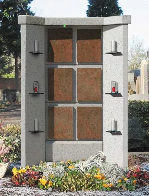 Bild: Modulare Urnenwände – bedarfsgerechte Gestaltung mit Schmuckpfeilern