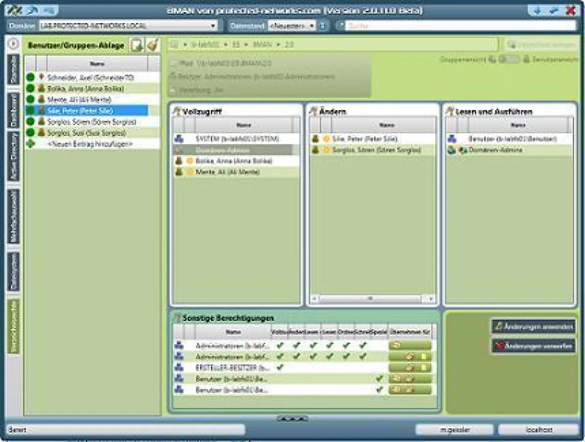 Administrierung per Drag & Drop