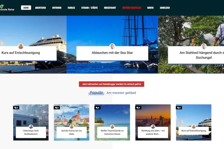 Bild: Meine schönste Reise - eine neue Blog-Plattform für jeden Reisefreund