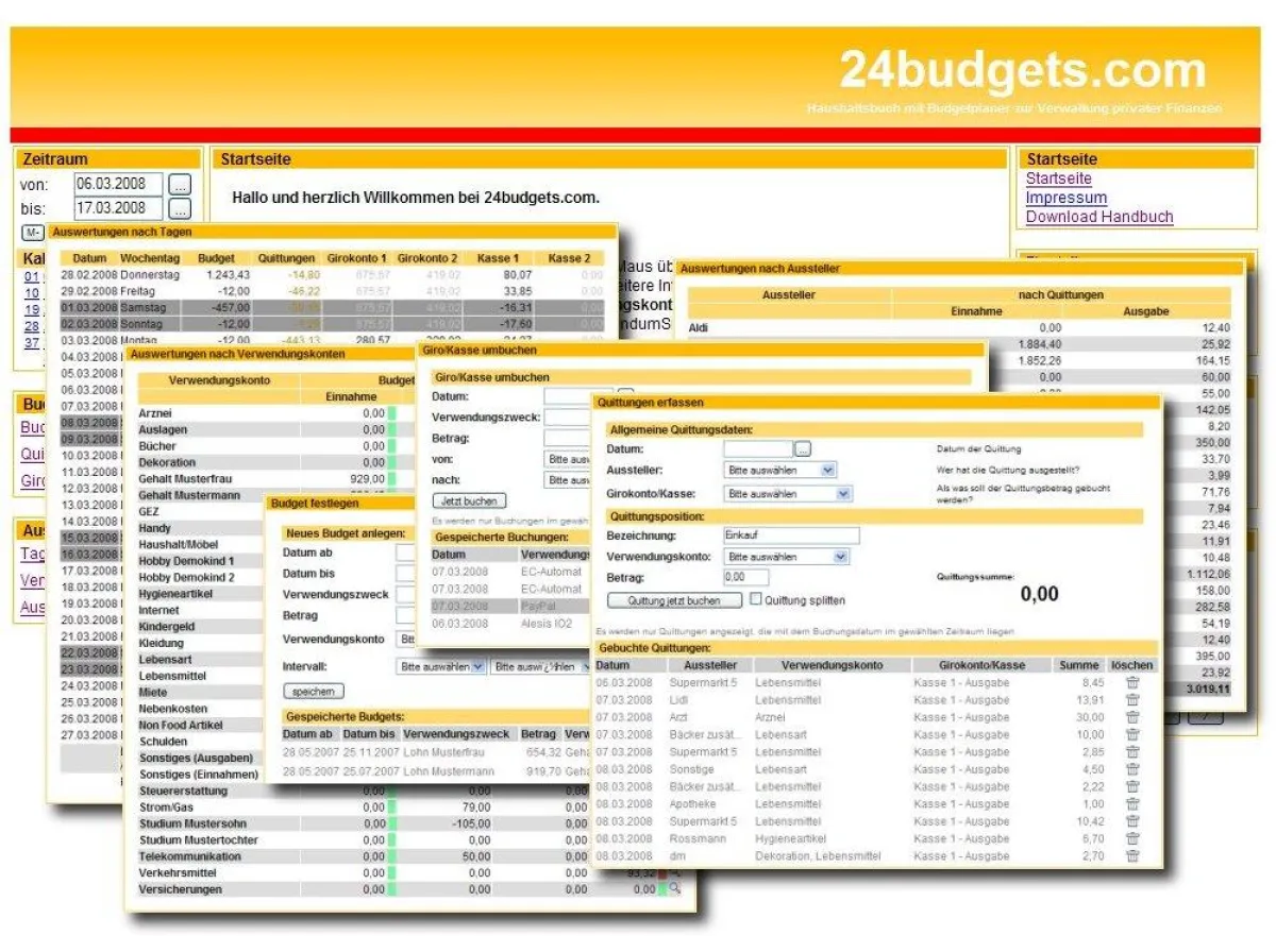 24budgets bietet das Nötige für eine sinnvolle Verwaltung der privaten Finanzen