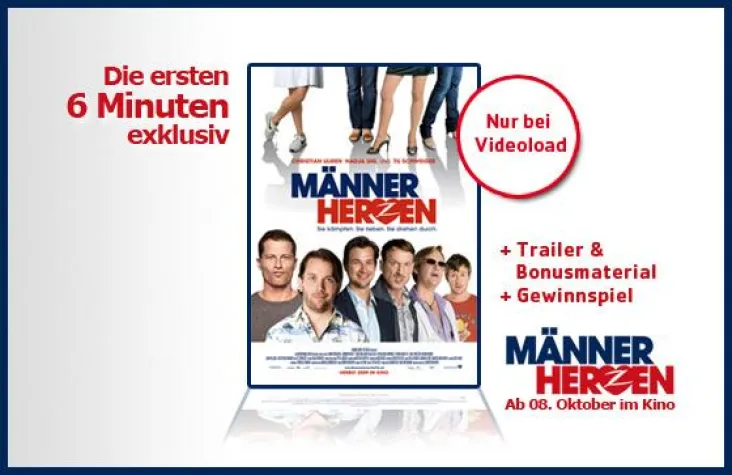 Videoload hat ein Herz für echte Kerle Bild: Videoload hat ein Herz für echte Kerle